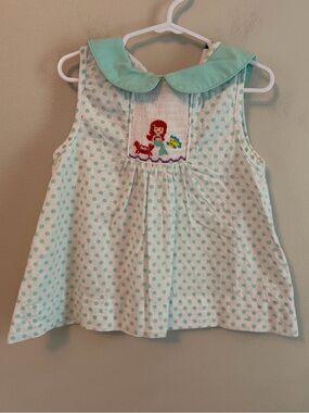 The Smocking Bug Smocked Little Mermaid Top
